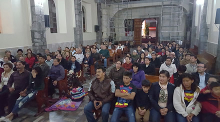 Viernes 18 de marzo del 2016. Conferencia en Apizaco, Tlaxcala, Iglesia de San Miguel Arcángel. 