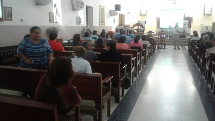 Jueves 1 de diciembre de 2016, 16:00 hrs. Tampico, Tamaulipas, Parroquia de Nuestra Señora de Fátima.